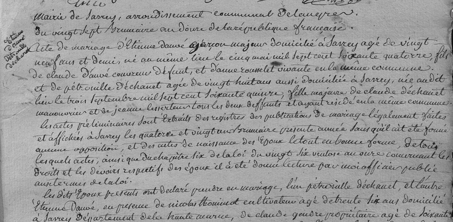 Mariage Dauve Etienne - Dechanel Petronille 19_11_1803 1.jpg